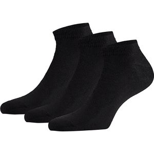 Apollo - Bamboe Sneakersokken - Zwart - 3 Paar - Unisex - Naadloos
