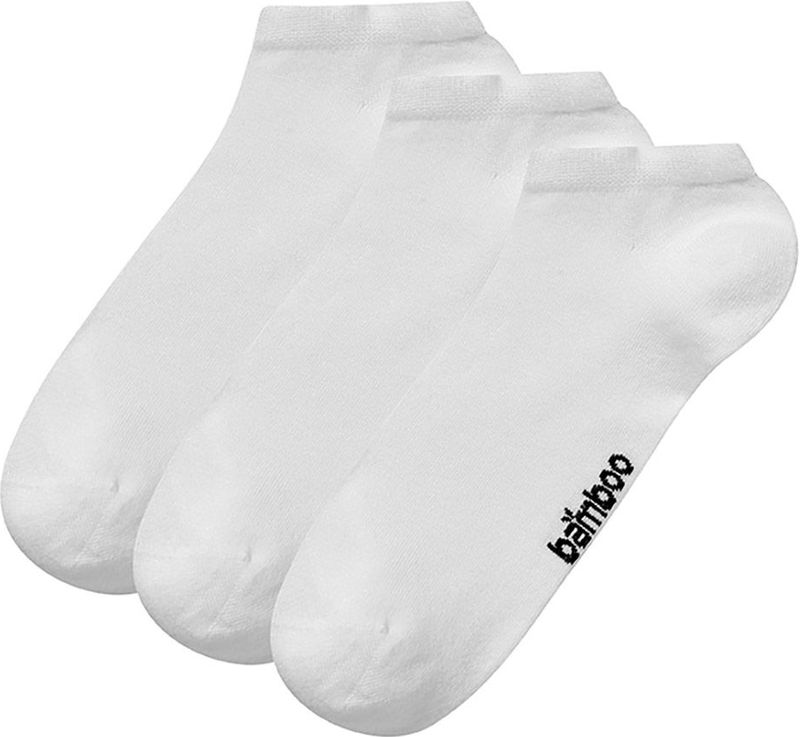 Apollo - Bamboe Sneakersokken - Wit - 3 Paar - Duurzaam