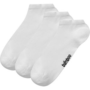 Apollo - Bamboe Sneakersokken - Wit - 3 Paar - Duurzaam Bamboe