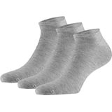 Apollo - Bamboe Sneakersokken - Licht Grijs - 3 Paar - Naadloze - Unisex