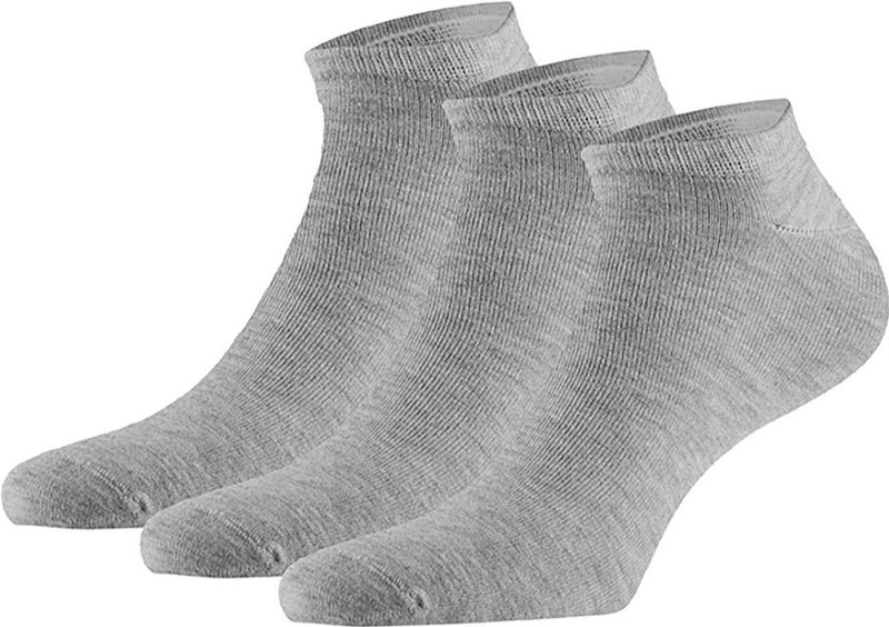 Apollo - Bamboe Sneakersokken - Licht Grijs - 3 Paar - Naadloze - Unisex