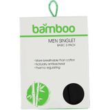 Apollo - Bamboe Hemd - Zwart - 2 Pack - Heren Hemd