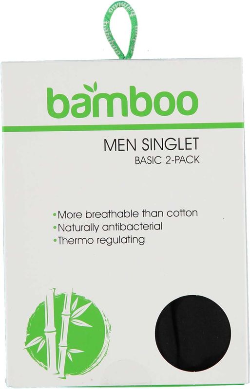 Apollo - Bamboe Hemd - Zwart - 2 Pack - Heren Hemd