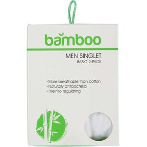 Apollo - Bamboe Hemd - Wit - 2-Pak - Heren Hemd