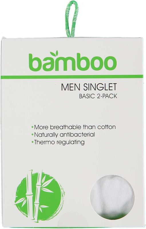 Apollo - Bamboe Hemd - Wit - 2-Pak - Heren Hemd