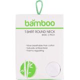 Apollo - Bamboe T-shirt dames - Wit - 2-Pak - Dames T-shirt