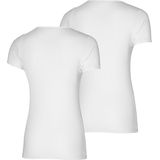Apollo - Bamboe T-shirt dames - Wit - 2-Pak - Dames T-shirt
