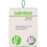Bamboe Hemd - Wit - 65% Bamboe - 2 Stuks