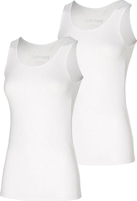 Bamboe Hemd - Wit - 65% Bamboe - 2 Stuks