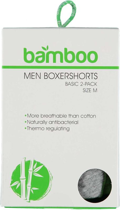 Apollo - Bamboe Boxershort - Grijs/Groen - 2-Pak - Ondergoed Heren