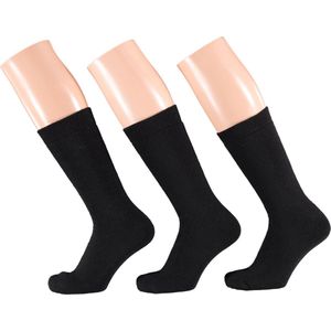 Apollo - Thermosokken - Zwart - 1 X 3 Paar - Katoen/Polyester