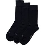 Apollo - Wollen Sokken - Unisex - Navy Blauw - 3-Pak - Merino Wol