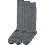 Merino Wollen Kniekousen - Medium Grijs - 1 X 3 Paar - 50% Wol