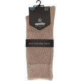 Apollo - Katoenen Heren Sokken - Medium Beige - 3 Paar