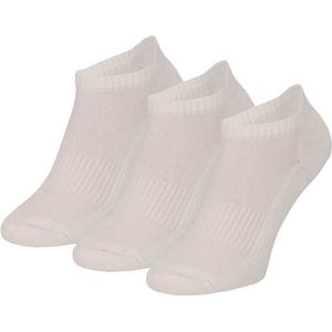 Apollo - Sneaker Sportsokken - Wit - Badstof - 3-Pak