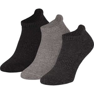 Apollo - Sneaker Sportsokken - Zwart - Badstof - 3-Pak