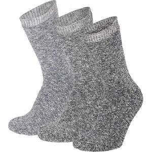 Huissokken - Multi Navy - Badstof - 3-Pak - 74% Katoen