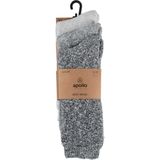 Huissokken - Multi Navy - Badstof - 3-Pak - 74% Katoen