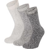 Huissokken - Multi Navy - Badstof - 3-Pak - 74% Katoen