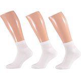 Apollo - Sport Enkelsokken - Wit - 3 Paar - Katoen