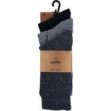 Apollo - Sportsokken - Blauw - 3 Paar - 75% Katoen