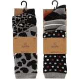 Badstof Sokken - Multi Navy - 6-Pak - Dames