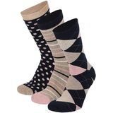 Badstof Sokken - Multi Navy - 6-Pak - Dames