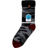 Apollo - Heren Huissokken - Assorti Rood - Grijs - 100% Polyester - 100% Polyacryl