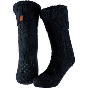 Apollo - Heren Huissokken - Donker Blauw - 100% Polyester - Antislip Onderkant
