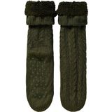 Apollo - Heren Huissokken - Groen - 100% Polyester - Antislip