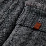 Apollo - Huissokken heren met vacht - Anti slip - Midden Grijs - One size - Fluffy sokken - Slofsokken - Huissokken anti slip - Huisokken - Warme sokken heren