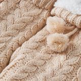 Apollo - Dames Huissokken - Glitter - Fashion Roze - Fluffy - Anti Slip