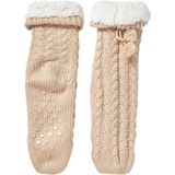 Apollo - Dames Huissokken - Glitter - Fashion Roze - Fluffy - Anti Slip