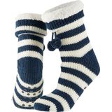 Apollo - Huissokken - Grijs - Blauw - Zwart - 100% Polyester - 100% Polyacryl