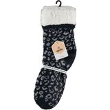 Apollo - Huissokken - Blauw - 100% Polyester - Antislip Zool