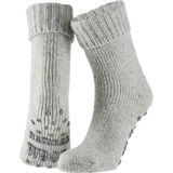 Apollo - Wollen Huissokken - Grijs - 1 x Paar - Antislip