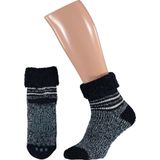 Apollo - Wollen Sokken - Donker Blauw - Fluffy - Antislip - 1 x Paar