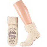 Apollo - Huissokken - Licht Beige - Wollen Sokken Dames - Met Antislip