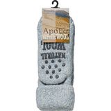 Wollen Huissokken - Licht Blauw - 45% Wol - Antislip Onderkant