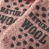 Morethansocks - Wollen Huissokken - Licht Roze - Dames - Fluffy Sokken - Met Anti Slip