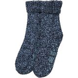 Apollo - Wollen Sokken Dames - Donker Blauw - Fluffy - Anti Slip