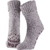 Morethansocks - Wollen Sokken Dames - Huisokken - Fashion Paars - Fluffy - Warme
