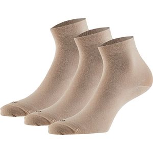 Modal by Apollo - Enkelsokken - Zwart - Wit - Navy Blauw - Zand - 3-Pak