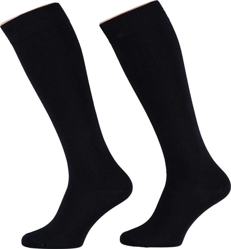 Kniekousen - Unisex - Modal - Zwart