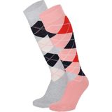 Modal Kniekousen - Zwart - Blauw - Navy Blauw - Rose - 2 X Paar