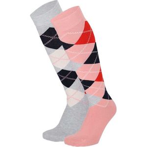 Modal Kniekousen - Zwart - Blauw - Navy Blauw - Rose - 2 X Paar