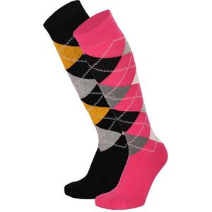 Modal Kniekousen - Zwart - Blauw - Navy Blauw - Rose - 2 X Paar