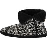 Apollo - Sloffen - Zwart - 100% Polyester - Hoge Sloffen Gebreid