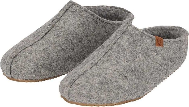 Apollo - Pantoffels dames - Grijs - Stevige zool - Maat 37/38 - Pantoffels dames - Sloffen dames - Pantoffels dames maat 37