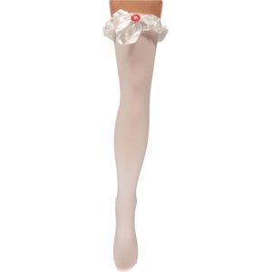 Apollo - Dames Fantasy Panty Stay Up - Wit - Panty - Stay Up Kousen Dames - Pantys